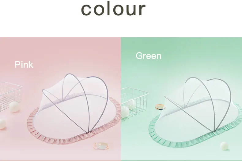 Детская москитная сетка щит детская складная бездонная для установки бесплатно Детский Комплект постельного белья с москитной сеткой