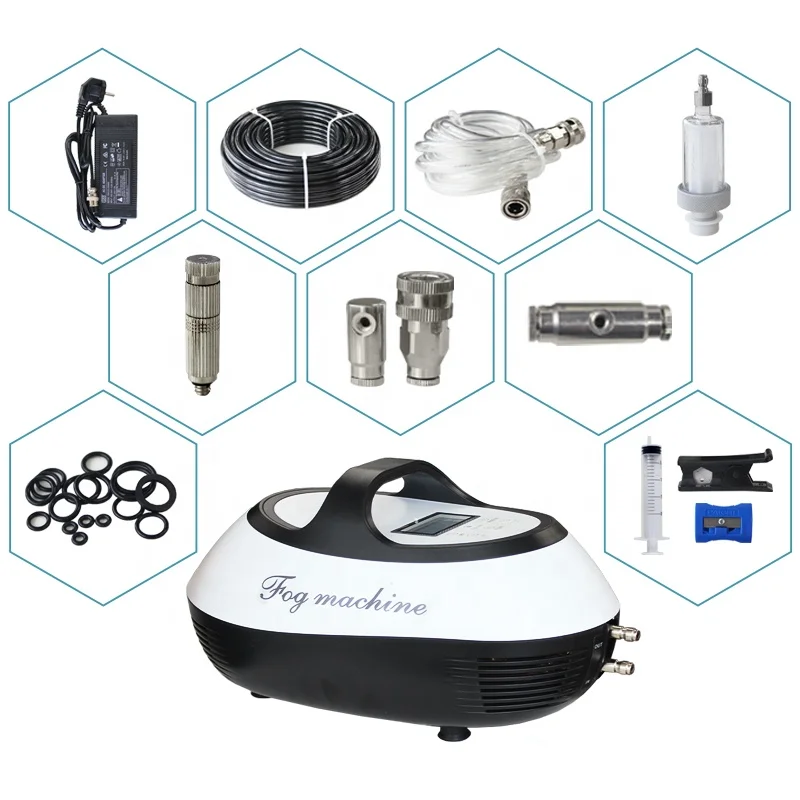 0.5L/min Spray Area 75m² White Stainless Steel Cover Misting machine with Auto Controlled Timer