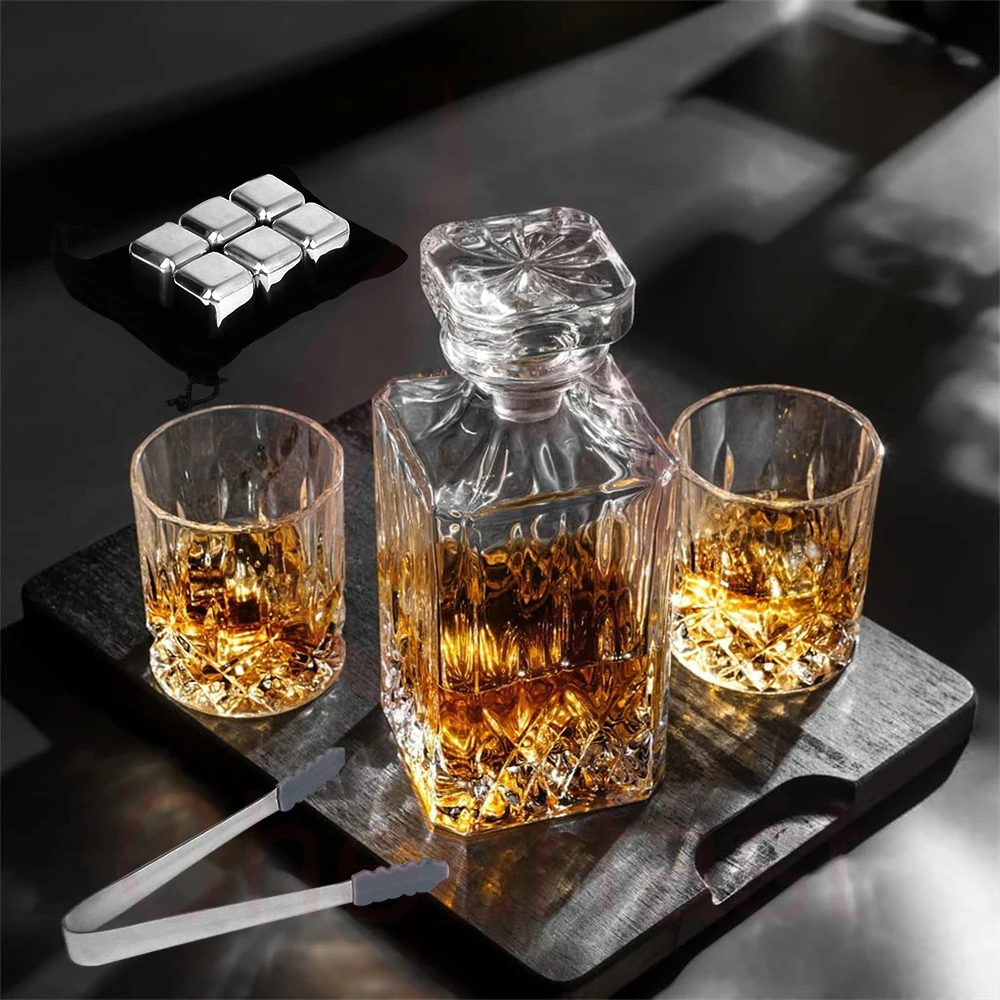 Support Sample Chilling Ice Cube  Brown Box  Gift Set And Whiskey Stones Gift Set And Whiskey Glass Set