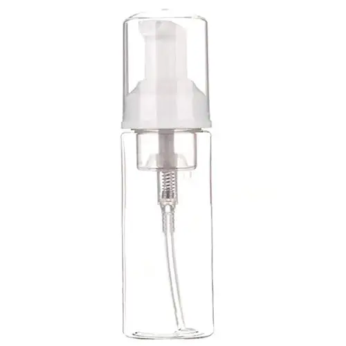 50ml Plastic Pet Mousse foam Pump Soap bottle for facial cleanser dispenser