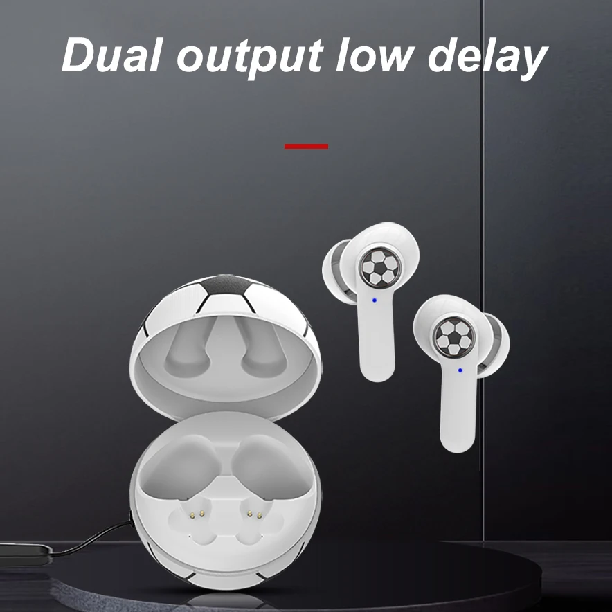 2021 Unique Design Round Shape Earphone Wireless Kids Safe Headphone Bluetooth 5.1 Earbuds Christmas Gifts For Student Children