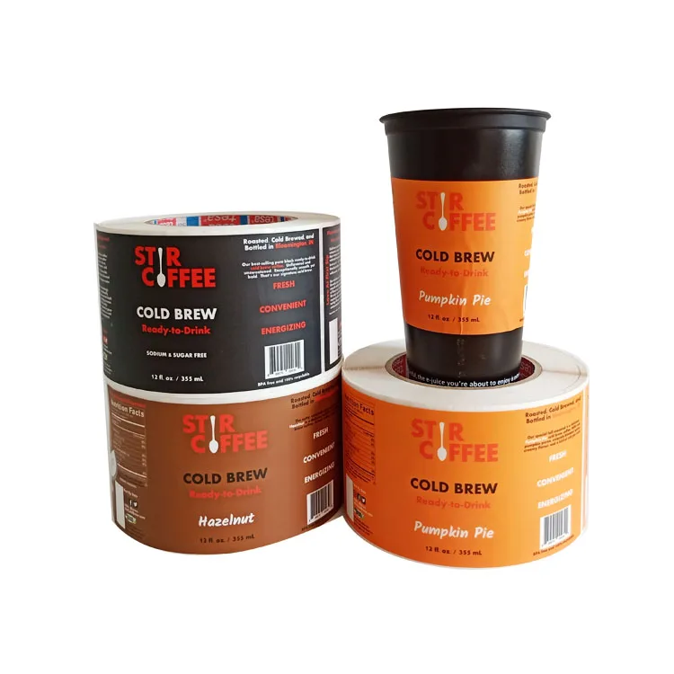 Custom Heat Sealing Film Transparent Food Package Roll Film Plastic Packaging Roll Films removable label