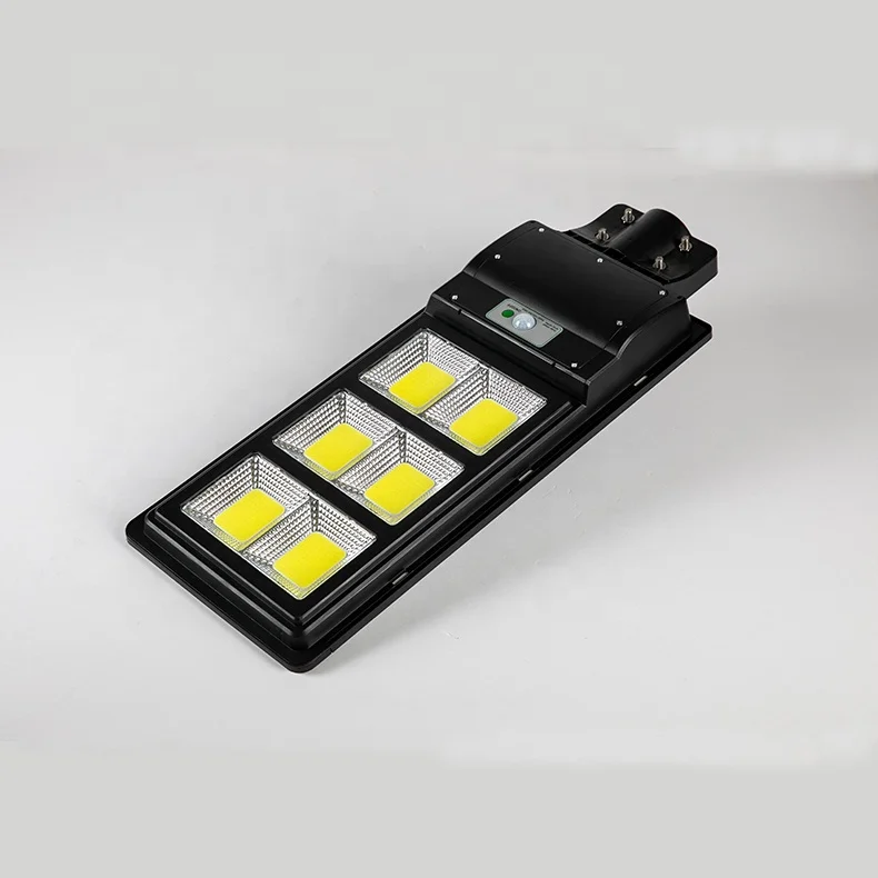 High bright COB all in one lithium battery lamp solar hybrid street light 90w