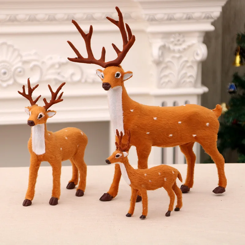 Home Decor Traditional Style Various Sizes Decoration Doll Christmas Deer