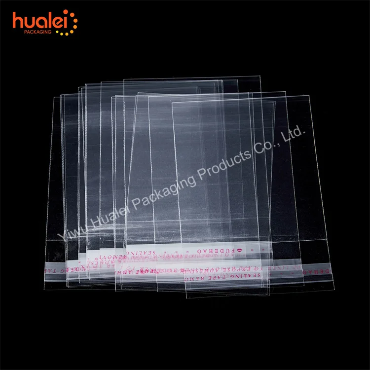 Printed Small Transparent Self Adhesive Sealing Cello Cellophane OPP BOPP PP PET Bag for Balloon Cookie Packaging Packing Bags
