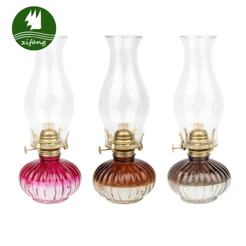 Factory Wholesale Custom Decorative Mini Glass Lighting Oil Lamp