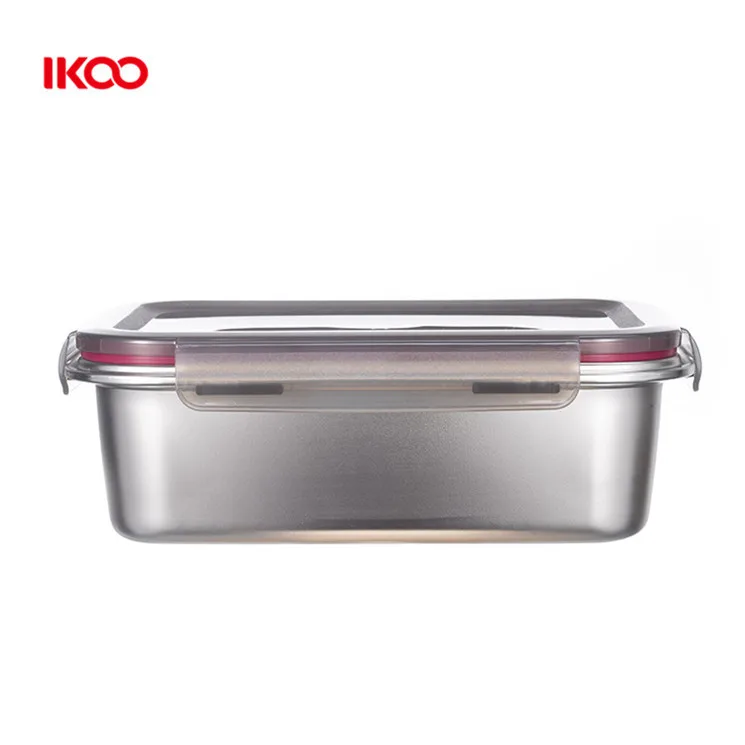 Office Lunch Container Stainless Steel Food Box with Lid