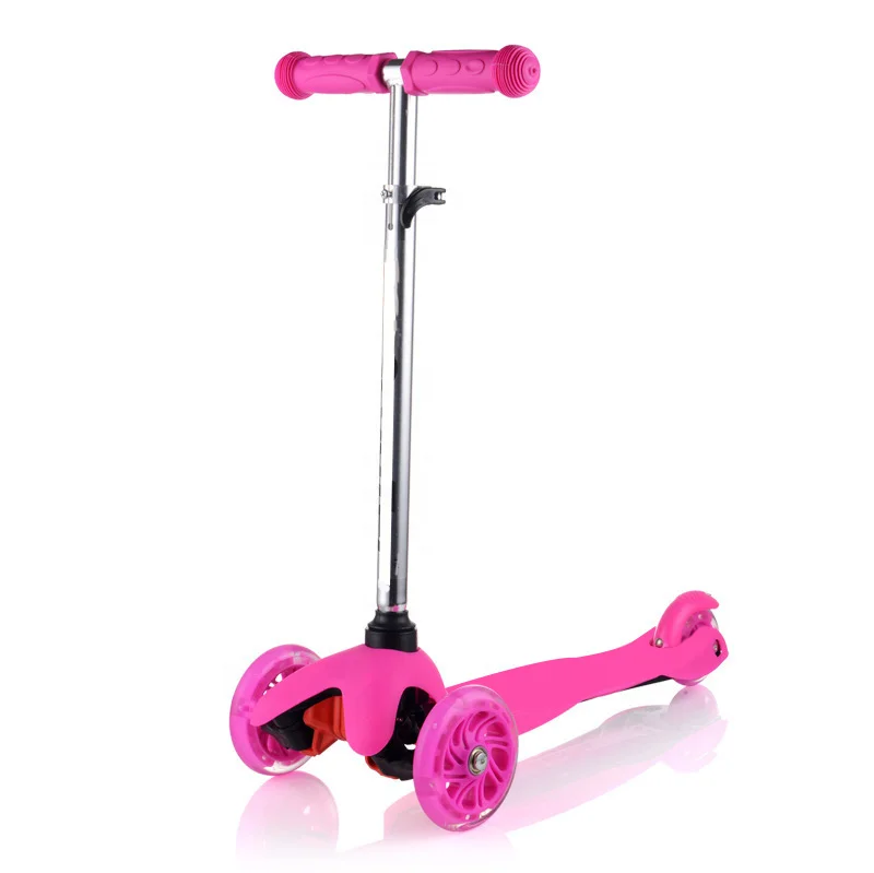 Hot Sale Steel Kids Scooter Three Wheels Kick Scooter With Led Light For Kids Use
