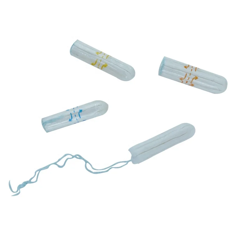 Professional Custom High Quality Disposable Soft Natural Cotton Women Tampons With Plastic Applicator