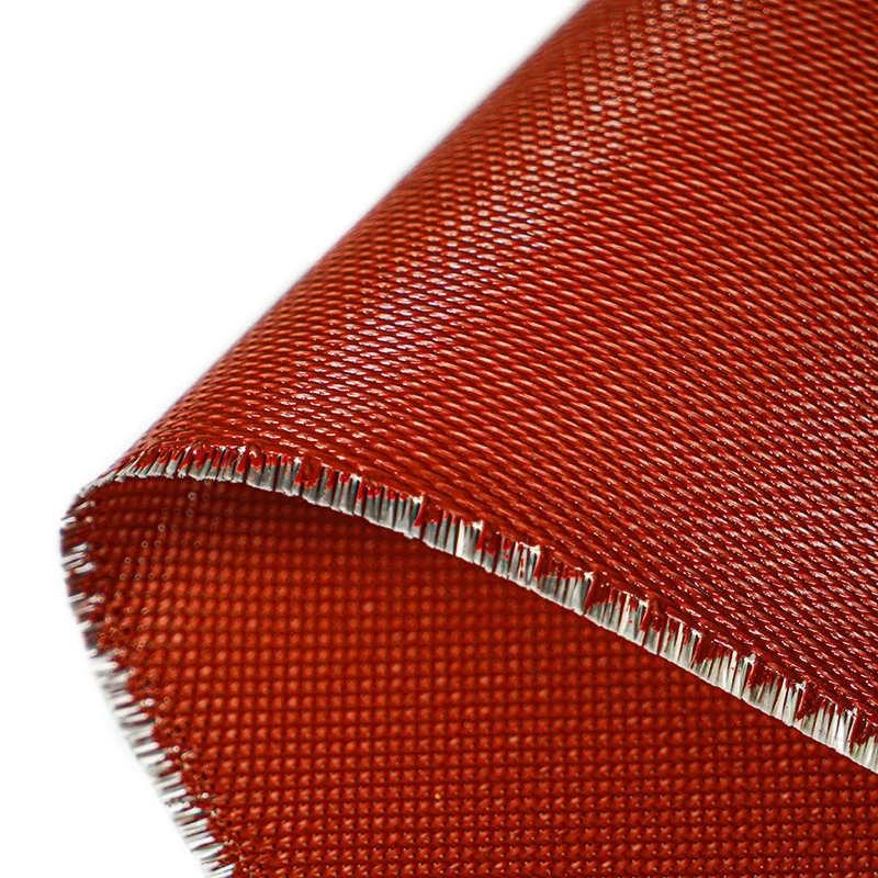 Wholesale Double Sides Or One Side Silicone Coated Fiber Glass Cloth Fabric