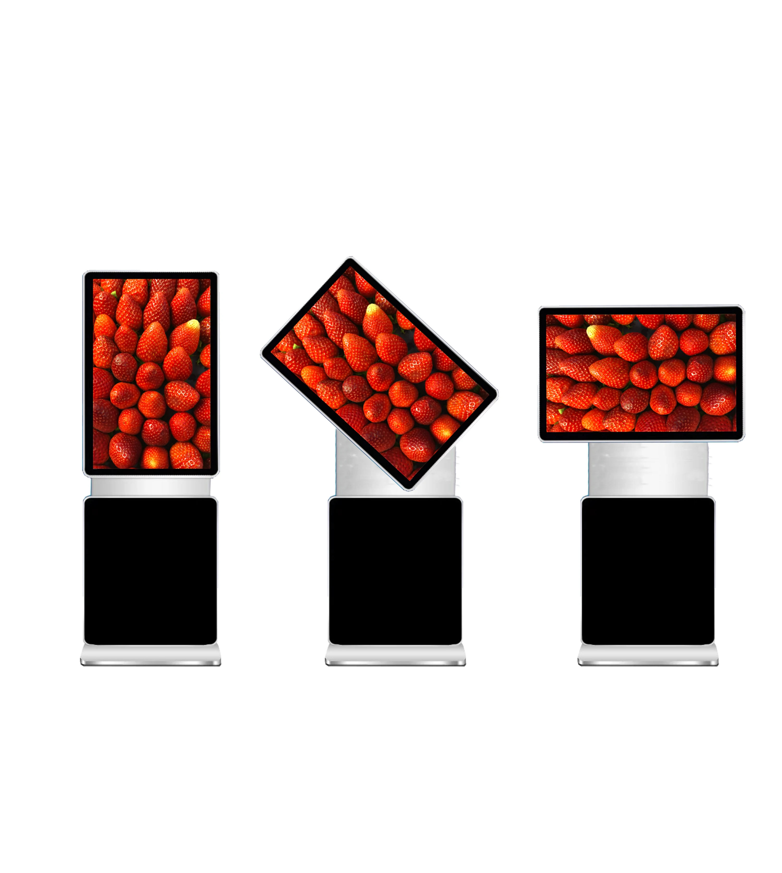 EKAA 49 inch indoor rotating lcd standing display touch display