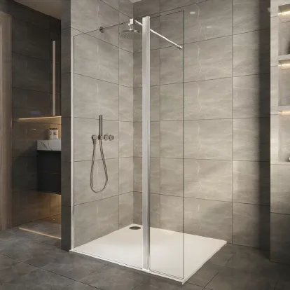 PARTNER Modern design bathroom shower enclosure 6/8mm glass doors sliding tempered glass shower cabin walk in bath enclosure
