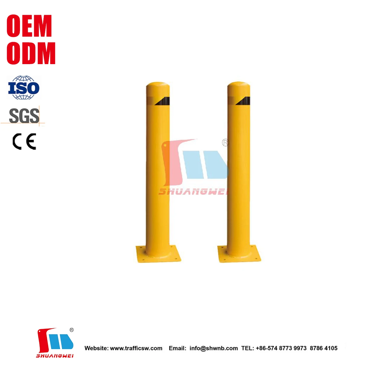 Outdoor Security Street Roadway Sidewalk Car Parking Lot Traffic Barrier Safety Bollards For Roadway Seperatoration/Car Station