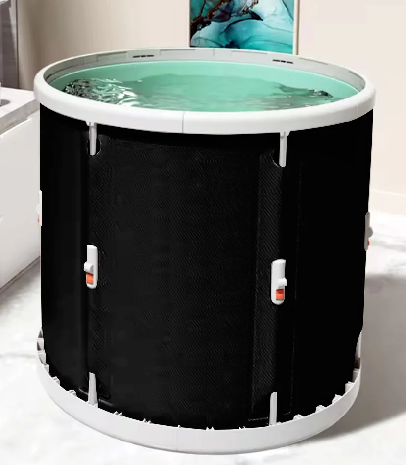 Custom Inflatable Therapy Pod Double Person Cold Water Tub Athletes Recovery Barrel Inflatable Ice Bath Tubs Cold Plunge Barrel