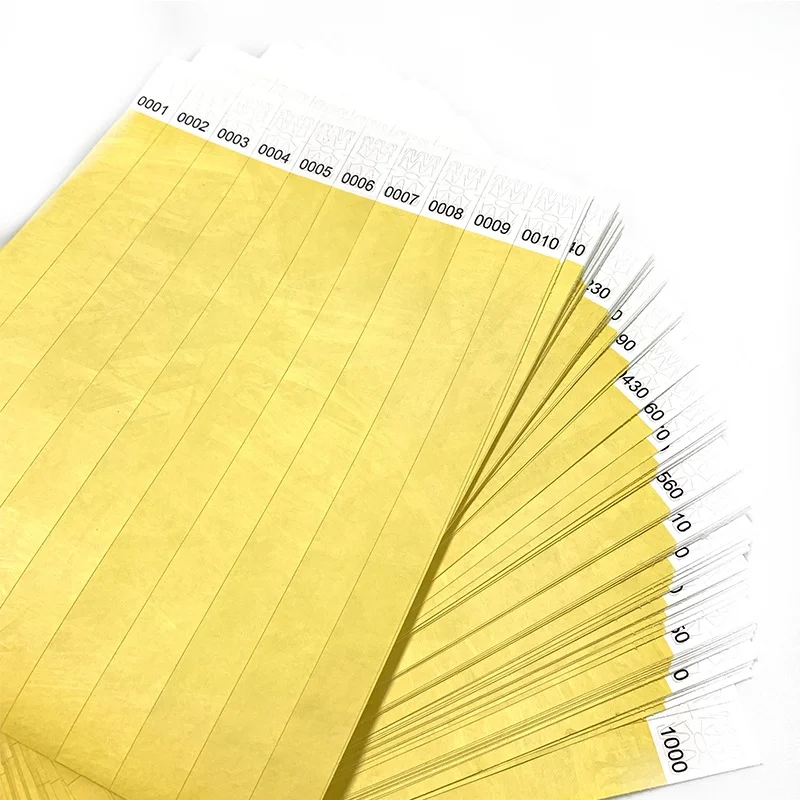 Одноразовые пустые Tyvek браслеты 250*25 мм билетные для событий горячая Распродажа водонепроницаемые бумажные