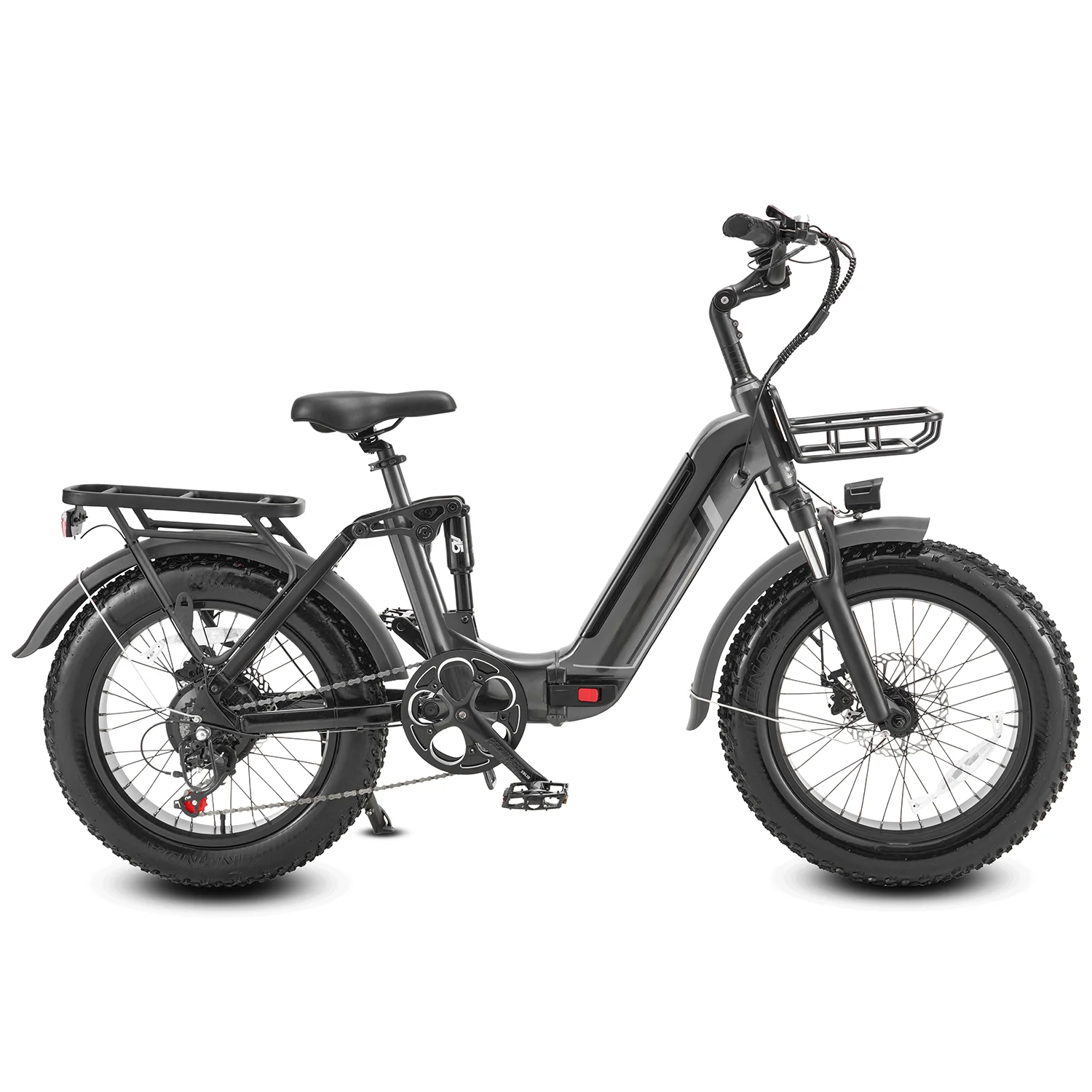 USA Warehouse Factory Direct Folding 750w Fat Tire E Bike 48V 20 Inch Family Food Delivery Electric Bike