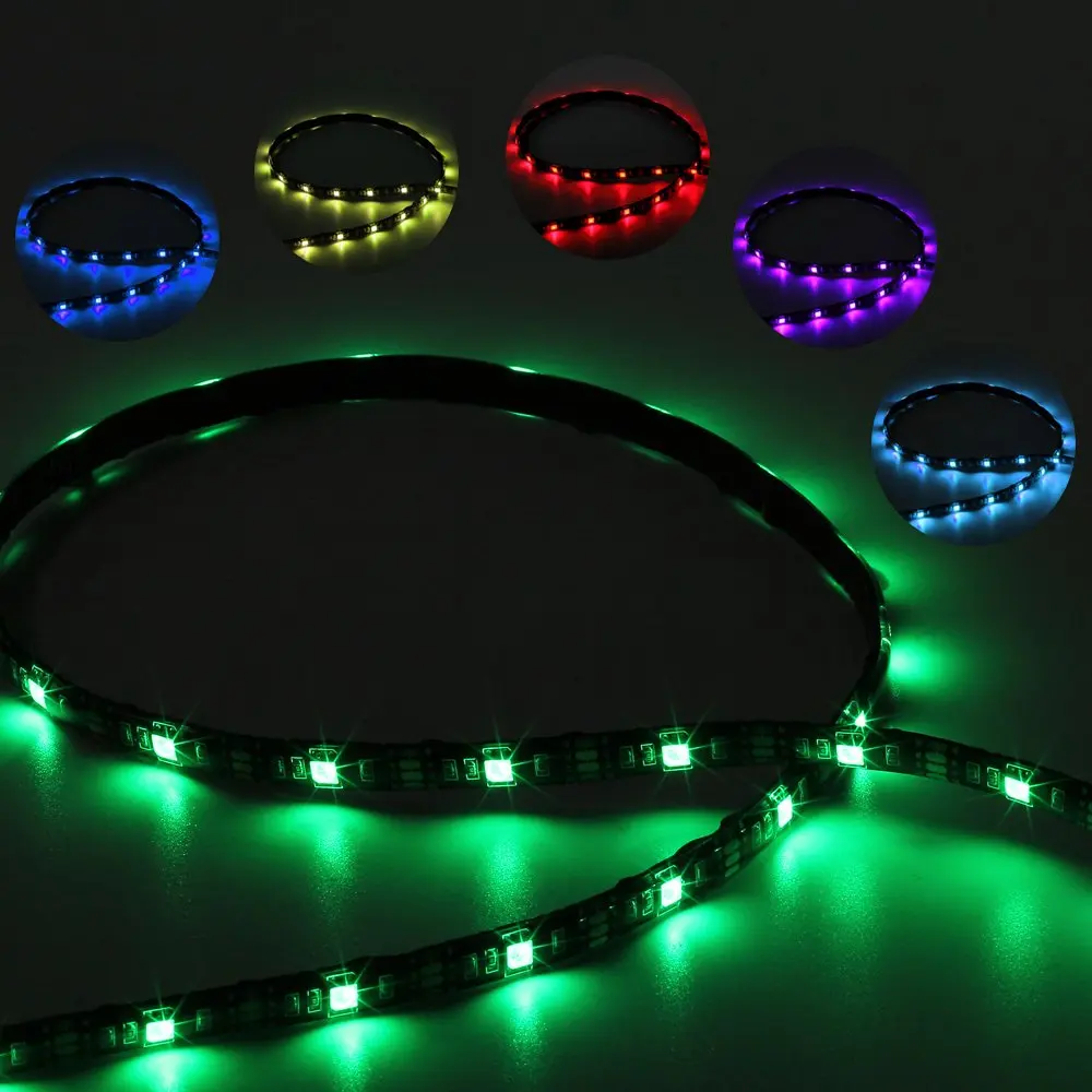 Tv Backlight 5050 Rgb 5V Flexible Kit Usb Led Strip 24 Key Ir Remote Controller and Bluetooth APP Music Sync 5m Led Strip Light