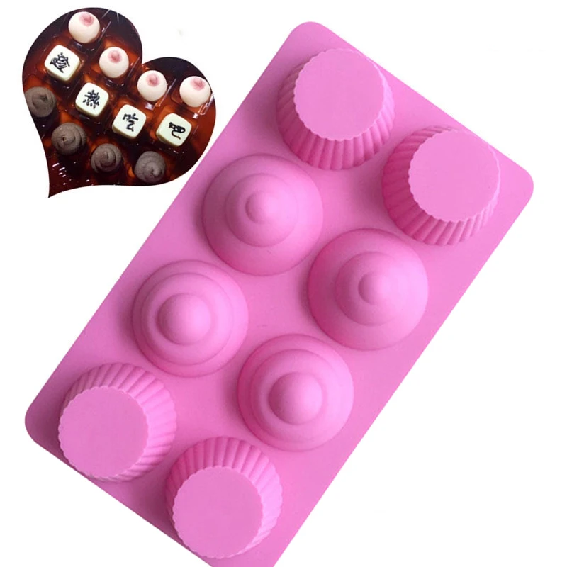 065 8 cavity round shape chocolate mold silicone making ice cream fondant food makers rubber mould silicone mold resin ice tray