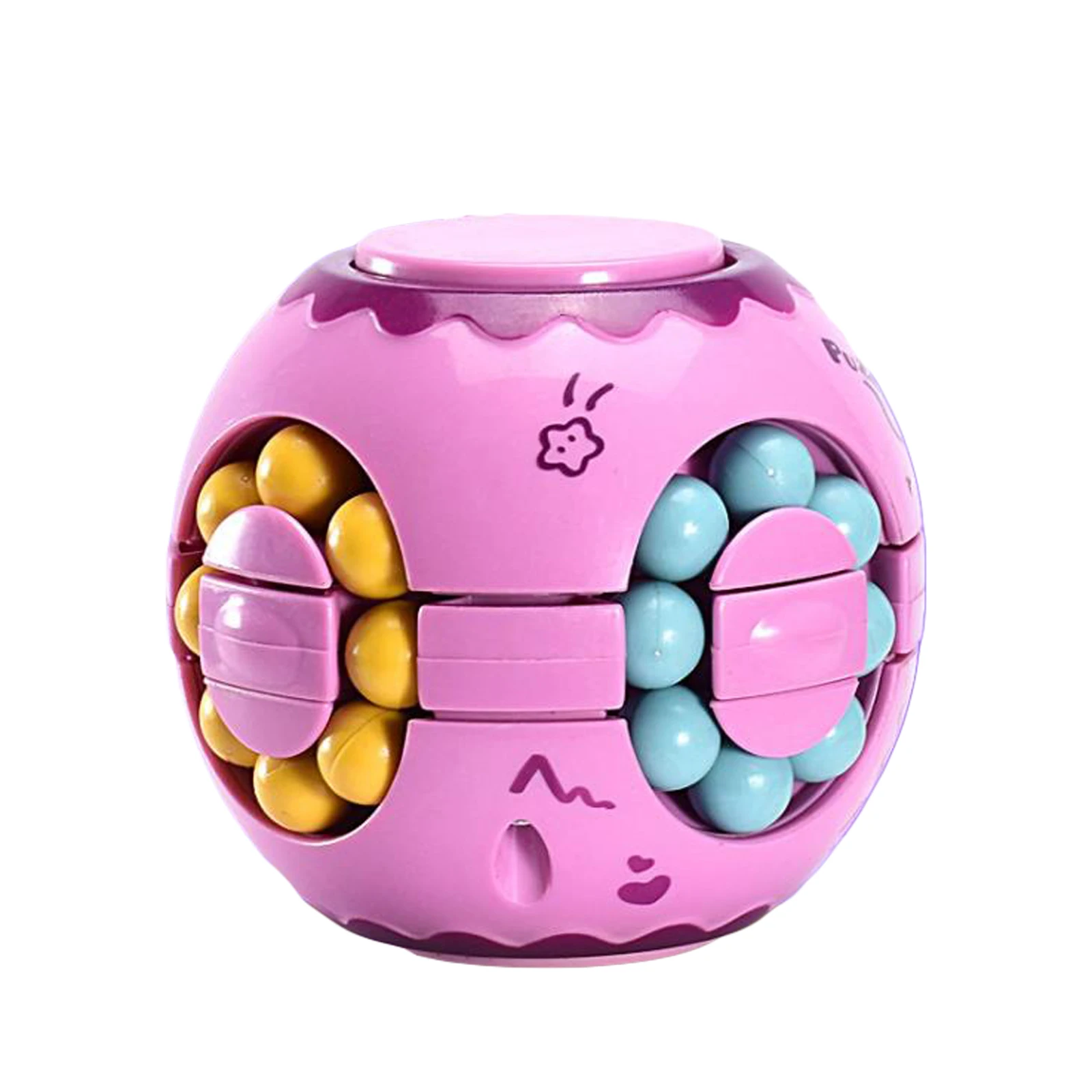 Magnetic Cube Spinner Rotating Magic BeansFidget Relief Toys Magic Bean Rotating Cube