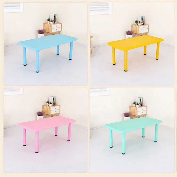 low price children school furniture plastic square table