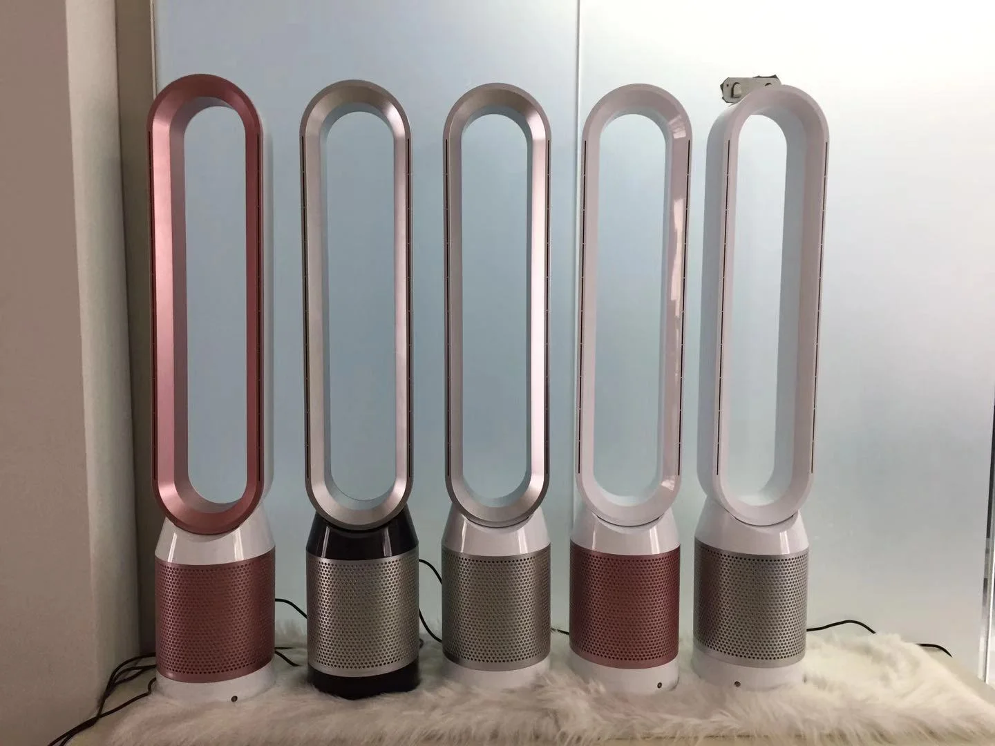 Умный домашний электрический вентилятор для охлаждения воздуха большой вертикальный безлопастный очистки