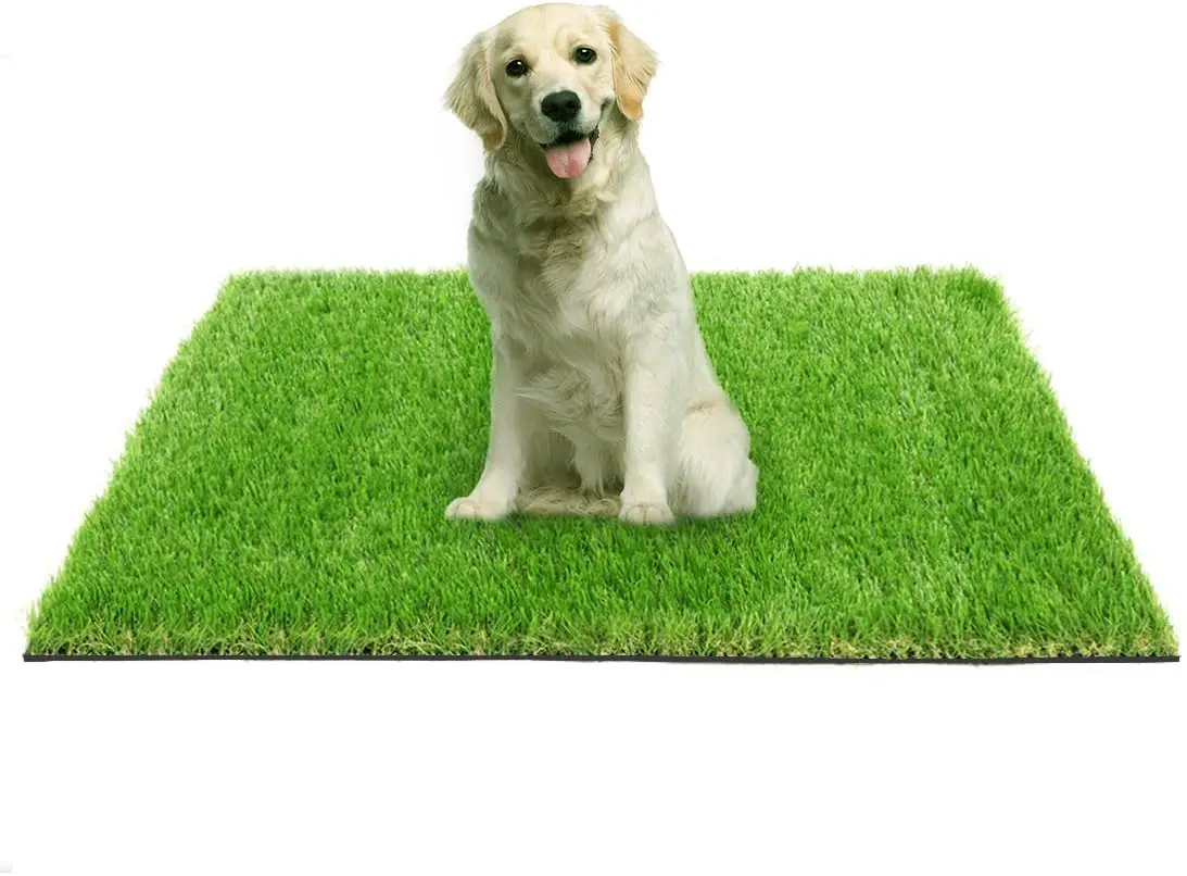 Realistic Artificial Grass Rug, Dog Artificial Turf Grass Mat with Drainage