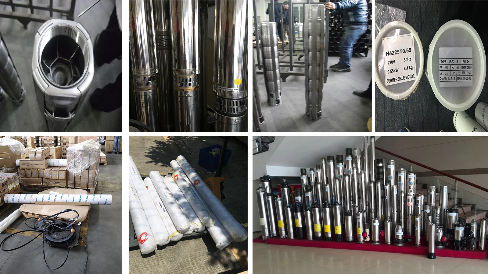 High Quality 5.5kw 7.5hp Solar Deep Well Pump Submersible Solar power Water Pump