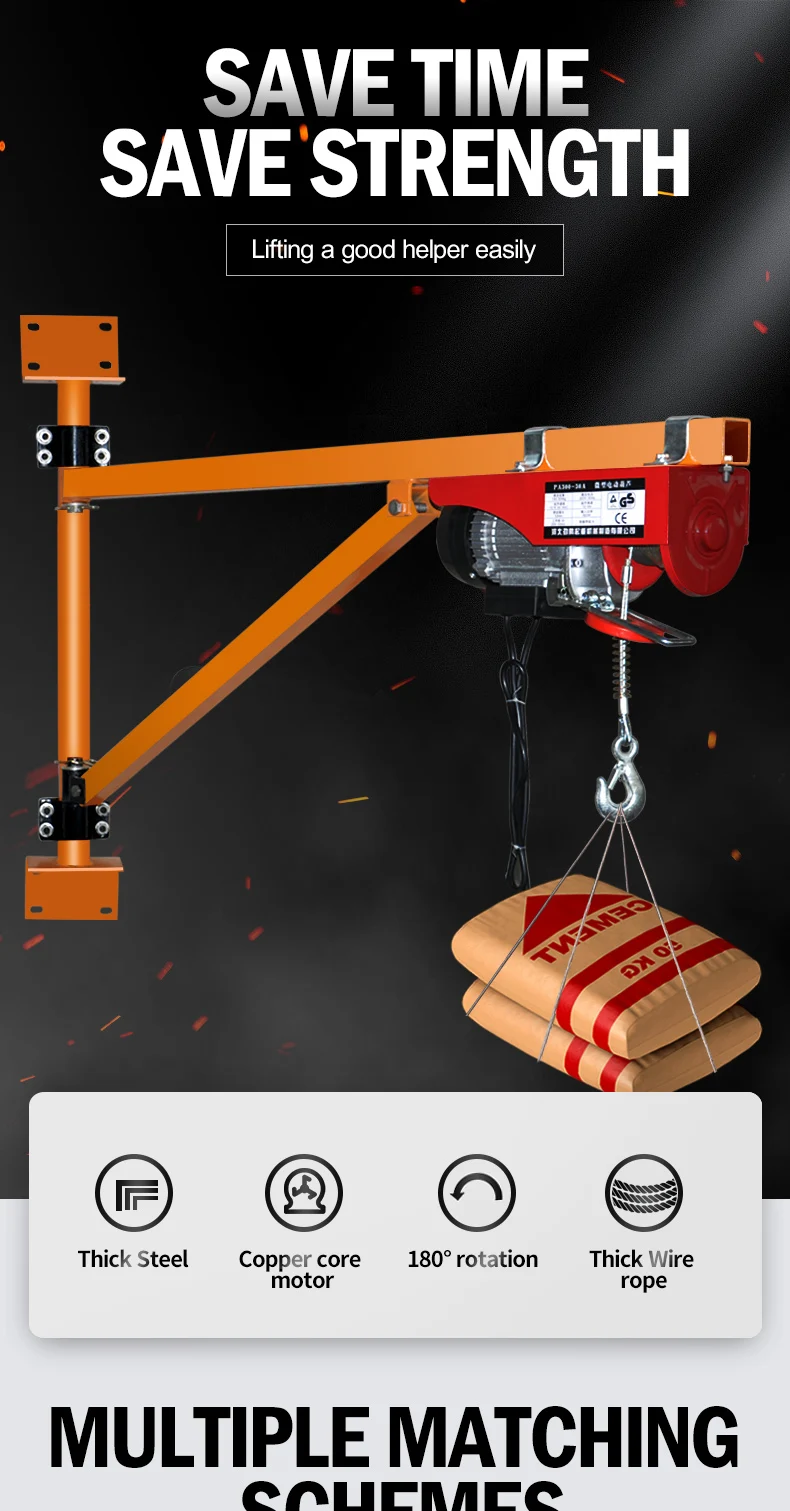 Hot sale Customized cantilever 180 degree rotation crane wall travelling jib crane with competitive price