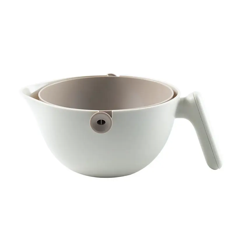 Portable Kitchen Strainer Drain Basket PP Made Washing Rice Fruit Vegetables Pasta Free Colador Colander Passoire 2 1 Filter