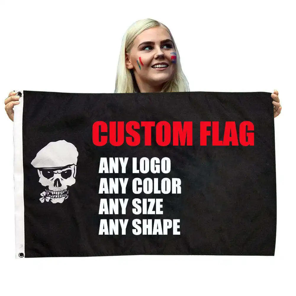 Promotional Advertising Large Size 3x5ft 6x10ft Custom Flags All Countries National Flag