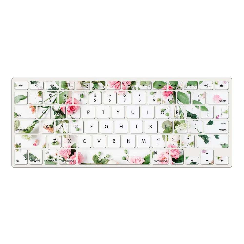 High quality beautiful Keyboard Cover for Macbook Silicone Waterproof Keyboard protector for Macbook 13 inch