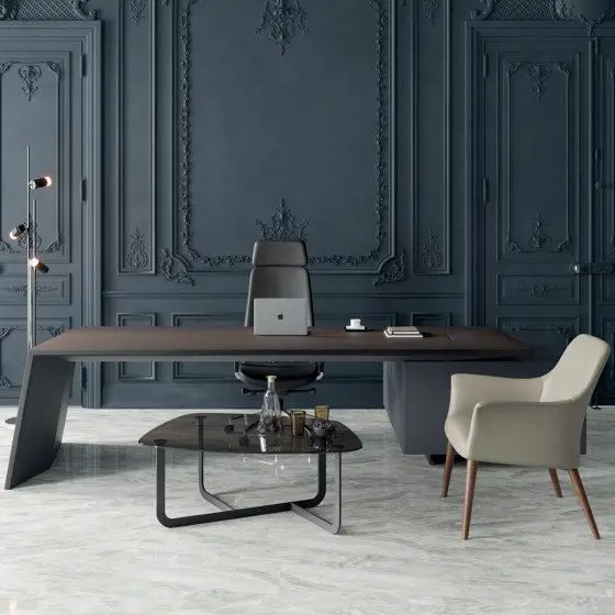 modern office furniture wooden office table price L shaped office desk executive