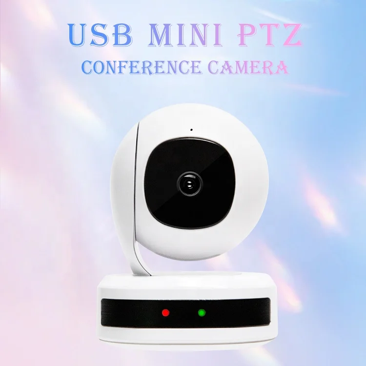Mini Size PT Rotation Live Show Wide Angle USB Plug Play 2 Megapixel Meeting Video Conference Webcam Camera
