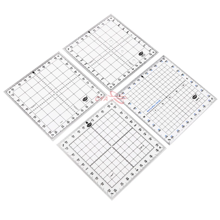 
CYA Square Aviation Protractor Nautical Miles Scale Map Protractor for Aviator Students 