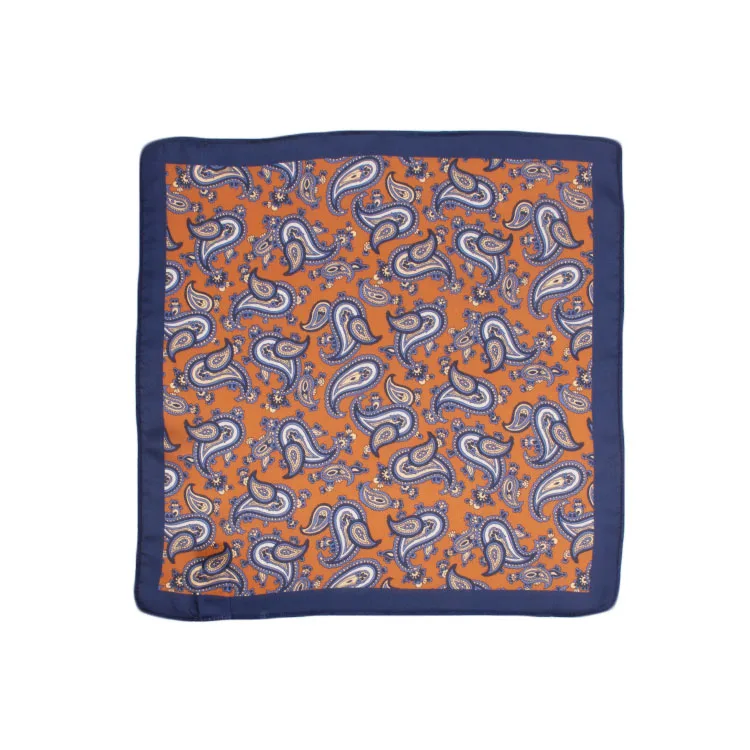 Chinese Manufacturer Wholesale/Custom Fashion Handkerchiefs Digital Printed Quality 100% Silk Pocket Square For Business Men