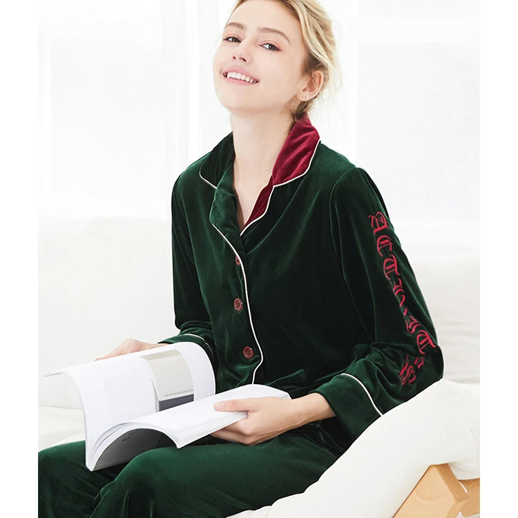 Wholesale Sleepwear Cotton Turkey Flannel Women Pijamas Set