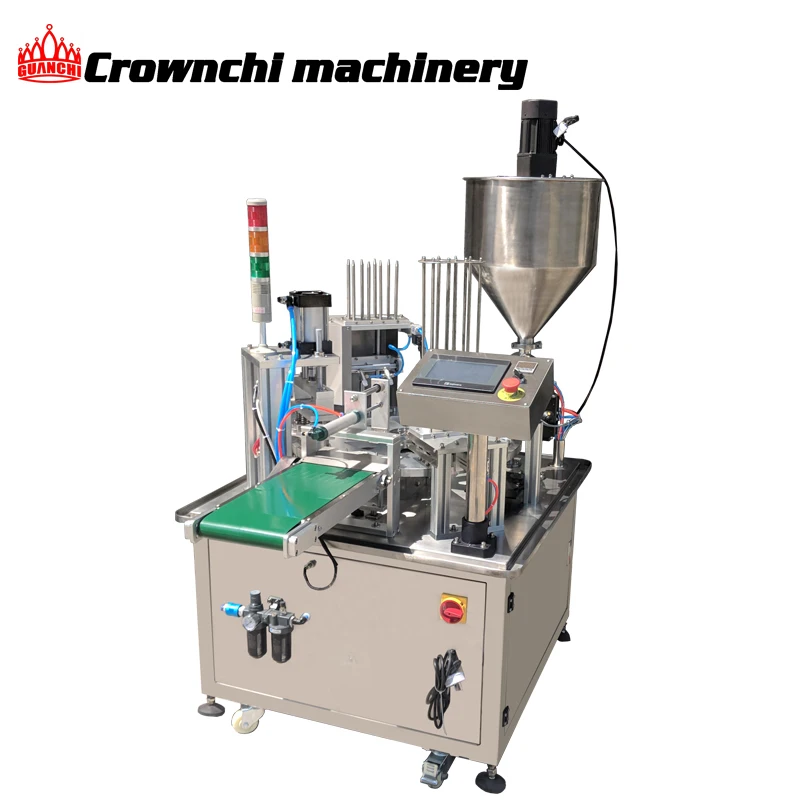 Turntable New Made Automatic Small Cup Sauce Honey Shrimp Sauce Barbecue Sauce Filling Sealing Machine