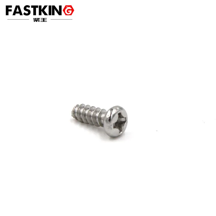 18-8 A2-70 round/pan head PB specifications stainless steel metal cross flat mouth flat tail self-tapping screw ISO7049