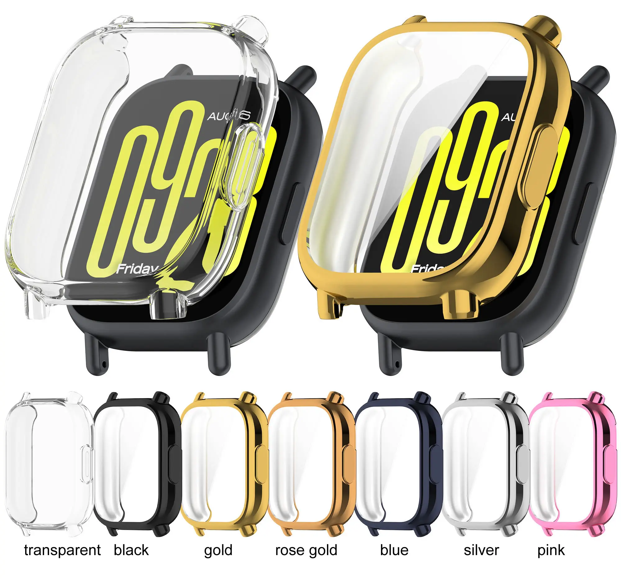 Full Cover TPU Protective Case for  Redmi Watch 5 active/watch5 active /Redmi Watch 5 lite   screen protective