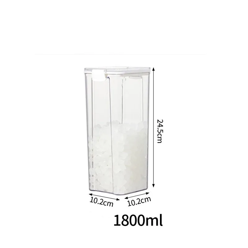 Hot Sales Food Storage Container Plastic Kitchen Refrigerator Noodle Box Multigrain Storage Tank Transparent Sealed Cans