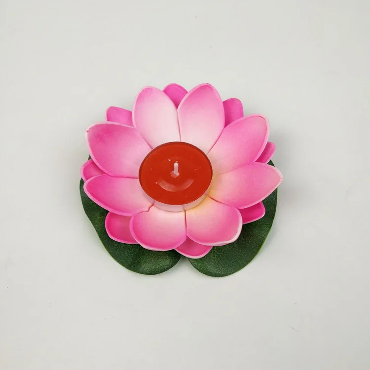 4 Inches Floating Lotus Lantern  Water Floating Lantern With Candle