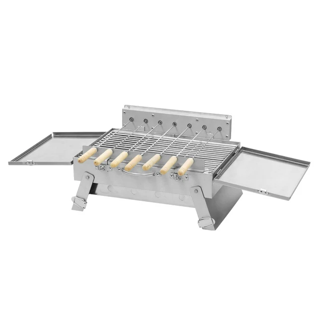 Outdoor Garden Stainless Steel Grill Multifunction Barbecue Bbq Steak Smokeless Gas Grill Commercial And Domestic