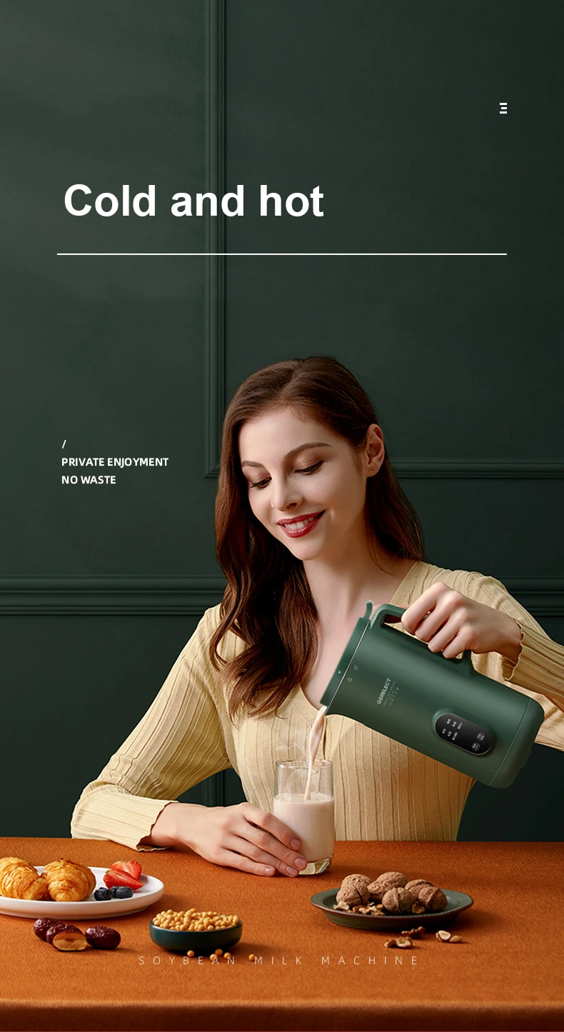 350ml Soybean Milk Machine Electric Juicer Mini Wall Breaking Machine Automatic Heating Cooking Filter-free Soy Milk Maker 220V