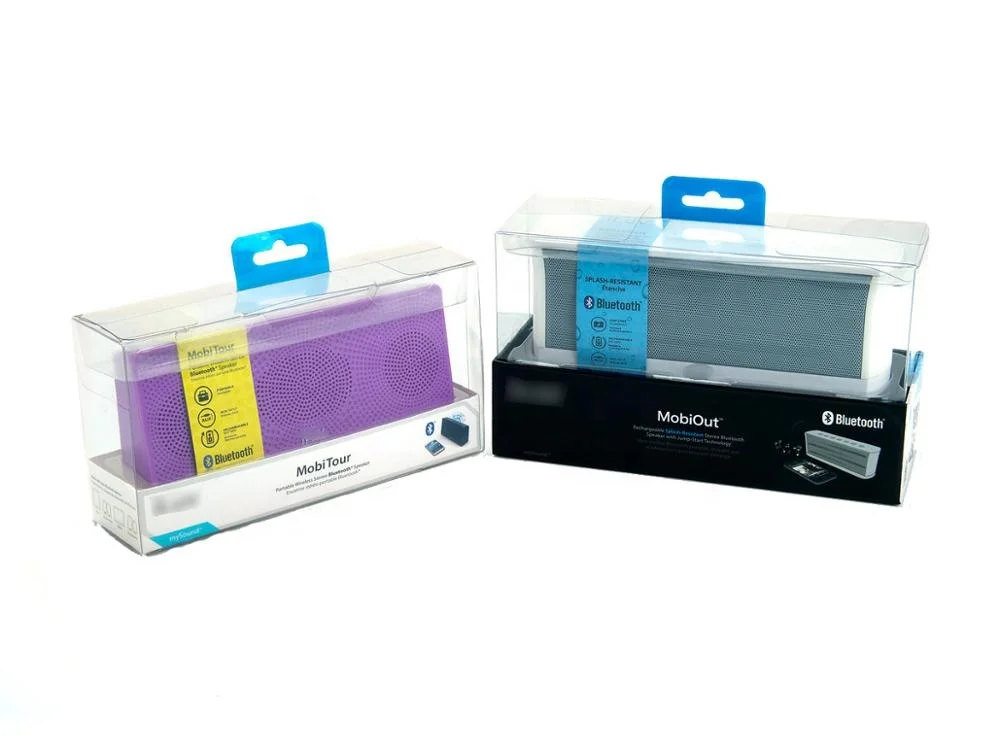 Rechargeable Outdoor Speaker packaging boxes Hi-fi Wall Speaker custom made clear window packaging box