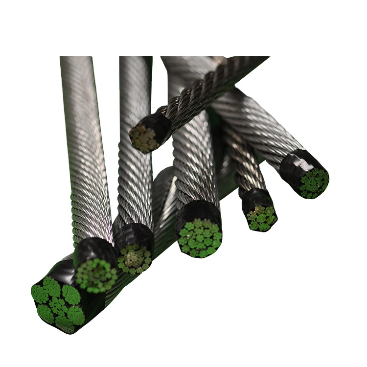 New Product  7x7/7x19 Plastic Sheathed Pvc/pp/pe/pu/nylon Coated Aircraft Cable Wire Rope Vinyl Coated Aircraft Cable