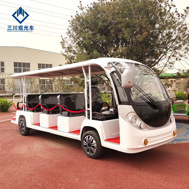 14 Seater Sightseeing Car Tourist Electric Shuttle Bus