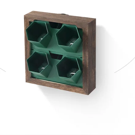 Wood Home Wall Decor Photo Frame Vertical Planter for Wall Decoration Eco-friendly Plastic Customized Logo Decorative
