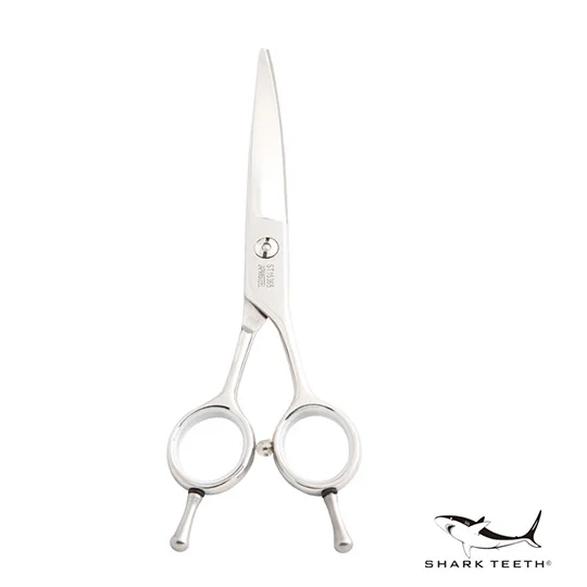 Shernbao Curved blade design pet grooming scissors shears for dogs and cats