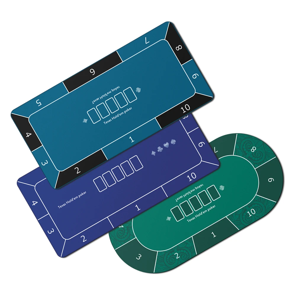 Коврик для настольных игр коврик игральных карт складной в стиле казино прямоугольный круглый игровой с логотипом и узором под