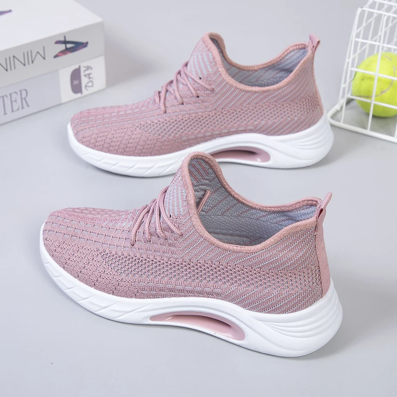 N1119-Women S Casual Shoes Girl Ladies Flat Women Sport Shoes White Running Sneakers New Arrivals Cheap Fashion for Women Black